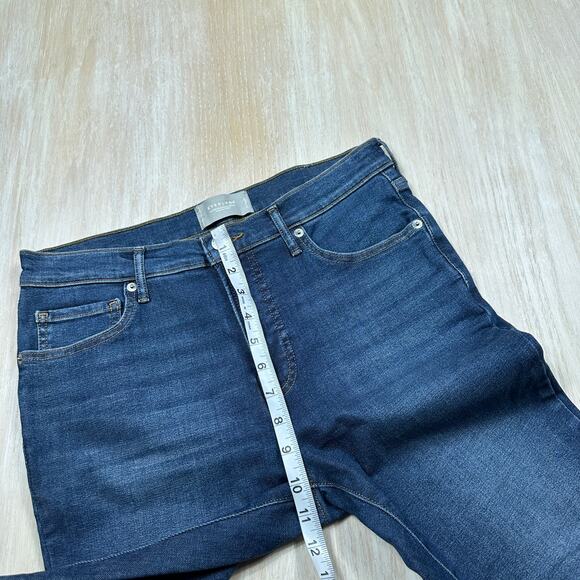 Everlane Mid Rise Skinny Stretch Dark Wash Organic Cotton Blue Denim Jeans 30 - Picture 7 of 15